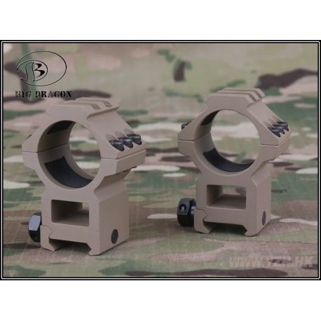 Emerson Top Ring 30mm (2er Set) mit Rail Desert (Emerson) AC-EMBD9169A Montageringe