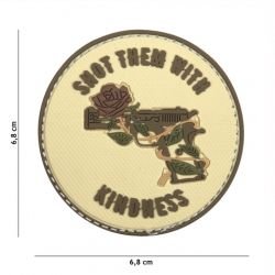 Patch 3D PVC Shoot Them With Kindness Coyote