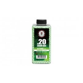 G&G Airsoft Bouteille 2700 Billes Traçante Verte (G&G) AC-GGS1075X Billes Airsoft traçantes 0,20g