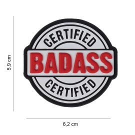 Patch 3D PVC Certified Badass (101 Inc)