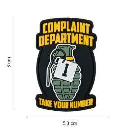 Patch 3D PVC Complaint Department (101 Inc)